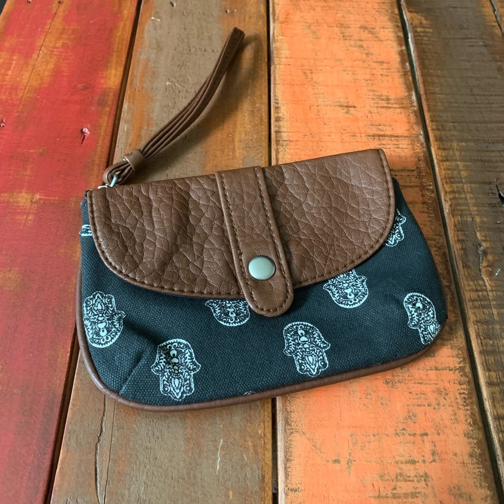 Hamsa Hand Small Wristlet Pouch